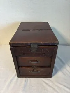古道具 箪笥 2段 鉄金具 抽斗 古道具 箪笥 2段 鉄金具 抽斗 - メルカリ