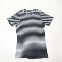 値下げ【美品】DENHAM デンハム Uネック ボーダー柄 シャツのサムネイル