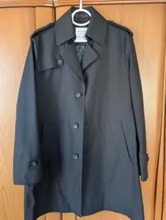 LES MUES ステンカラーコート ブラック キルティングライナー付