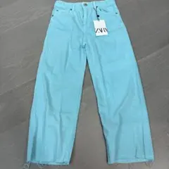 本日限定ZARA THE STRAIGHT DENIM ライトブルー 140cmのサムネイル