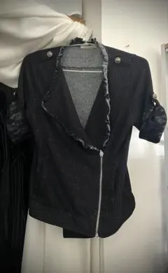 axes femme ライダース風ジャケット ブラック レースのサムネイル