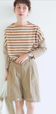Steven Alan ナイロンハーフパンツ ベージュ Kazumiさん着用のサムネイル