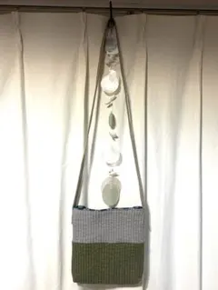 韓国　ヌビバック　ショルダー　ハンドメイド　グレー　カーキ