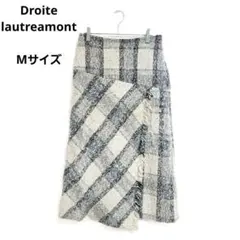 ドロワットロートレアモン ロングスカート M チェック アシンメトリー 秋冬のサムネイル