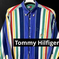長袖シャツ Tommy Hilfiger L 総柄 柄 マルチカラー