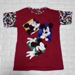 90s ミッキーマウス ディズニー Tシャツ シングルステッチ ヴィンテージ