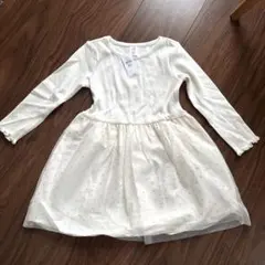 新品タグ付き　GAP kids ニットとチュールのワンピース
