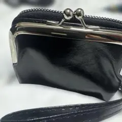 黒のがま口付カード入れ財布