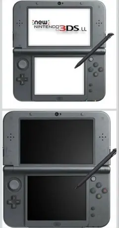 New Nintendo 3DS LL メタリックブラック カバー ソフト 付き
