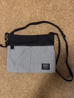CONNA DESIGN ボーダー ショルダーバッグ キャンバス