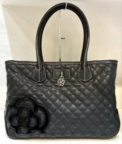 【美品】CLATHAS パステリング キルティングトートバッグ　黒　A4可