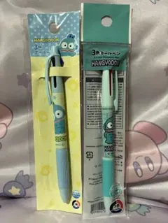 ハンギョドン　３色ボールペン　クリップ付きボールペン　セット　サンリオ