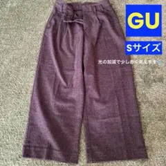【GU】ダブルタックパンツ ブラウン