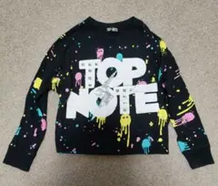 TOP NOTE　黒　トレーナー　130