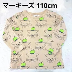 MARKEY'S HOGAN 長袖カットソー 110cm 猫 りんご柄