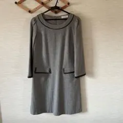 美品 OFUON ワンピース オケージョン グレー