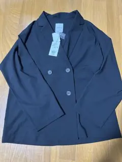 新品未使用タグ付 LEPSIM Wブレスト長袖TRジャケット ブラック