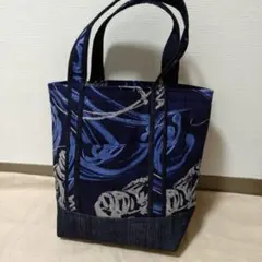 パッチワーク　ハンドメイドバック　デニム