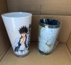 【まとめ売り】ONE PIECE ロー ＆ るろうに剣心 左之助 グラス セット