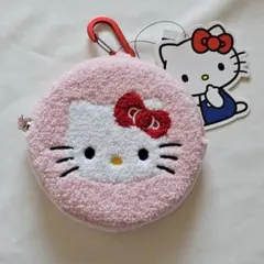 《新品未使用》HELLO KITTY ハローキティ ポーチ 顔 ピンク ④