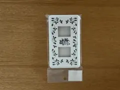 花柄スイッチカバー 2口用のサムネイル