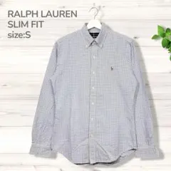 RALPH LAUREN ラルフローレン スリムフィット チェックシャツ S