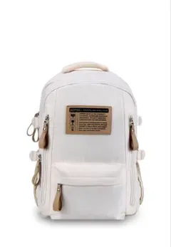 HOMIEE ホワイト リュック 15.6インチPC対応 大容量 男女兼用