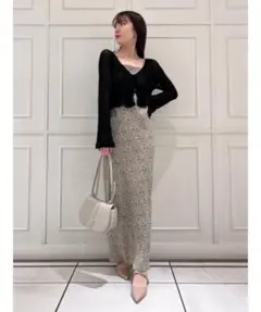 Apuweiser-riche ラメ刺繍フレアスカート ブルーグレー S - メルカリ