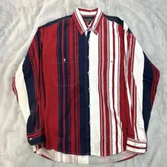 チャプスラルフローレン古着90s ストライプシャツ
