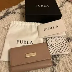 FURLA ダスティピンク　レザー キーケース　箱無し