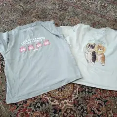 ユニークデザインTシャツ2枚セット