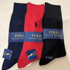 新品未使用　POLO Ralph Lauren ソックス 3足セット　即購入OK