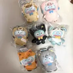 サンリオ　どうぶつ着ぐるみマスコット　ハンギョドン　7種セット