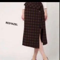 REDYAZEL レディアゼル ストレッチ チェック ラップスカート Mのサムネイル