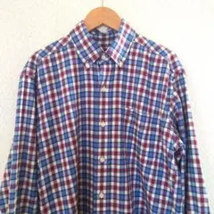 Kent ケント　チェック柄 長袖シャツ ボタンダウン　Мサイズ