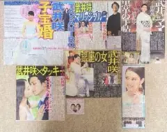 武井咲 新聞記事8面分セット