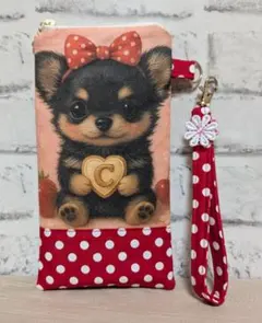❤スマホポーチ❤小物ポーチ❤チワワ
