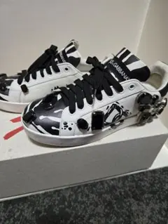 DOLCE & GABBANA スニーカー ビジュー装飾 ゼブラ柄のサムネイル