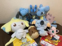 ポケモンぬいぐるみ6体　ジラーチ ルカリオ　リオル　プリン　ネッコアラ他
