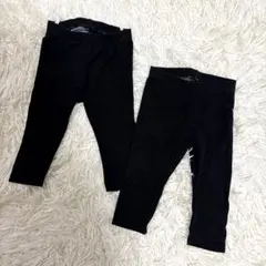 H&M ブラックパンツ 2枚セット EUR 74