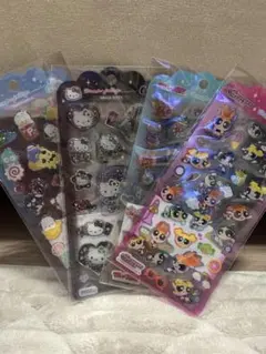 【正規品】パワパフ.トムジェリ.はぴだん.ギャルキティ✴︎ドロップジュエリーシール