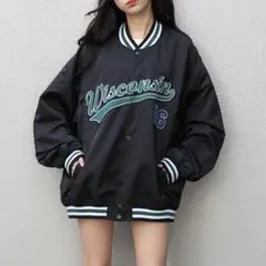 WEGO　ジャンバー　ブルゾン　Lサイズ　ワッペンスタジャン