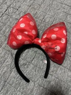 東京ディズニーリゾート 赤い水玉リボンカチューシャ