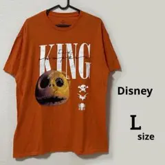 Disney ナイトメアー・ビフォア・クリスマス Tシャツ オレンジ 古着 Lのサムネイル