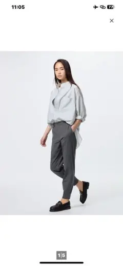 UNIQLOウルトラストレッチアクティブジョガーパンツ グレーL