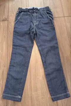 ファミリア　ブルー　デニム風パンツ　130