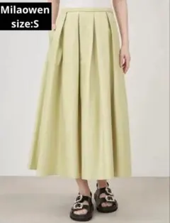 【美品】Milaowen ミラオーウェン ボリュームフレアスカートsize S