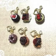 ミニチュアスイーツチャーム6個セット④