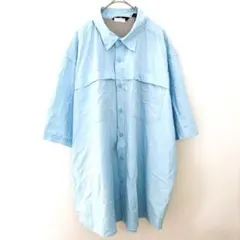 ラングラー 半袖 ワークシャツ フィッシングシャツ XL ライトブルー 水色のサムネイル