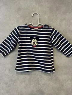 petit main ミッキーマウス 長袖Tシャツ 80cm